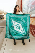 Teal Horse Wild Rag