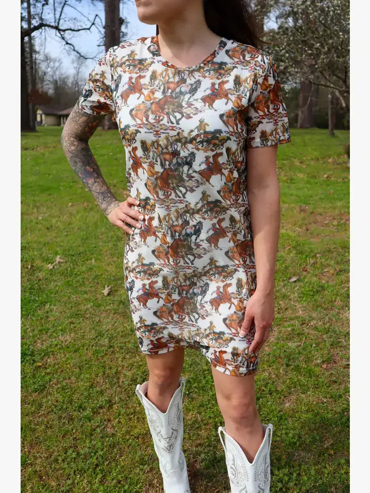 Buckaroo Mesh Dress