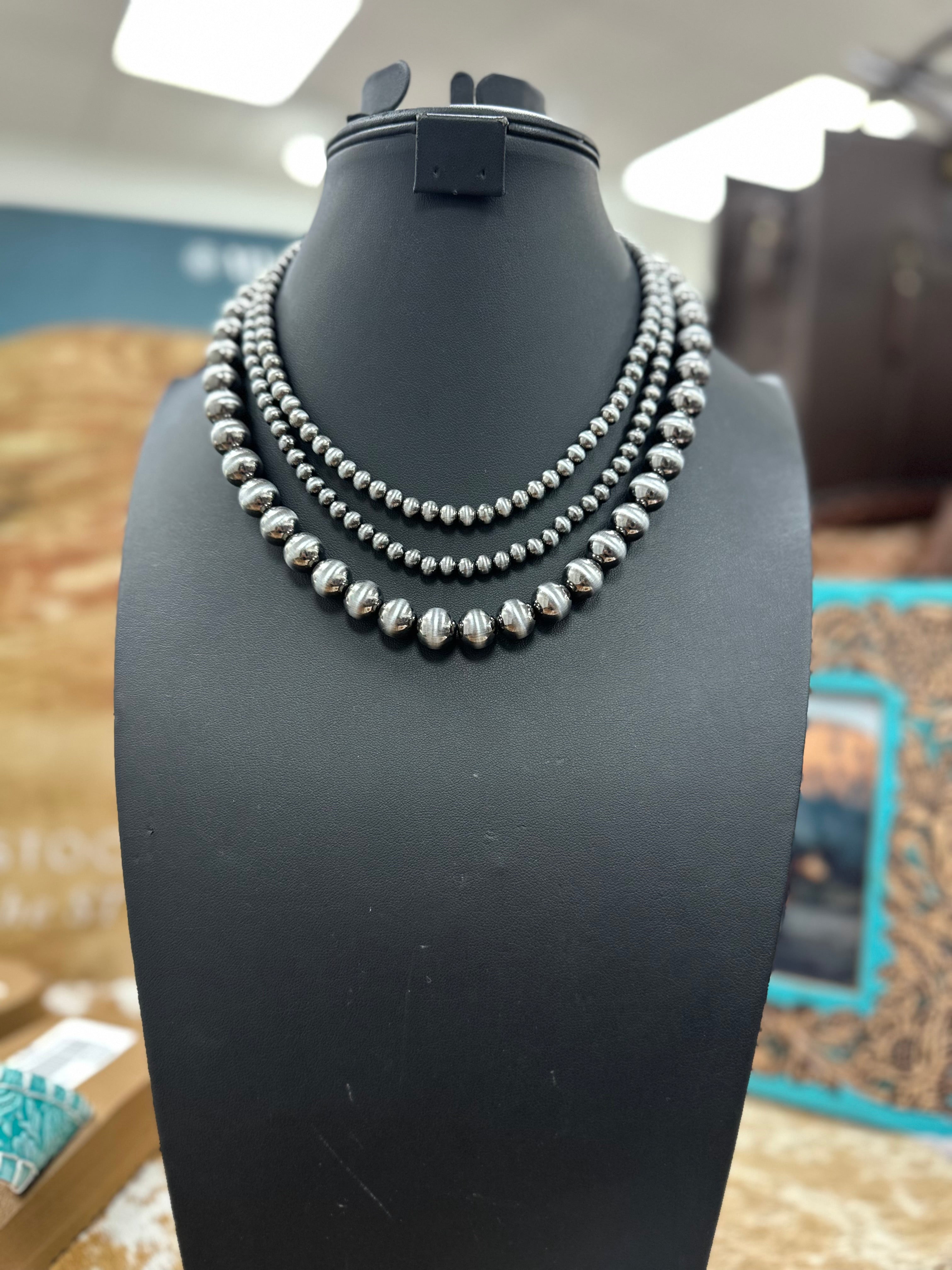 3-Layer Pearl Necklace