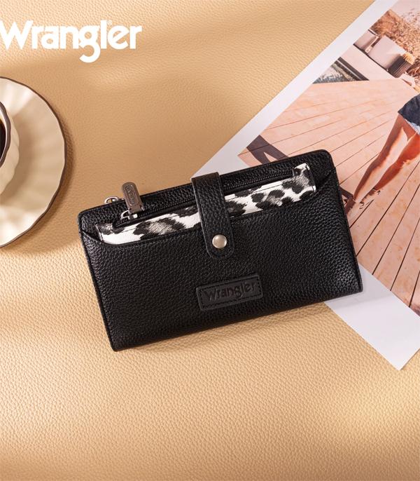 Wrangler Black Leopard Wallet