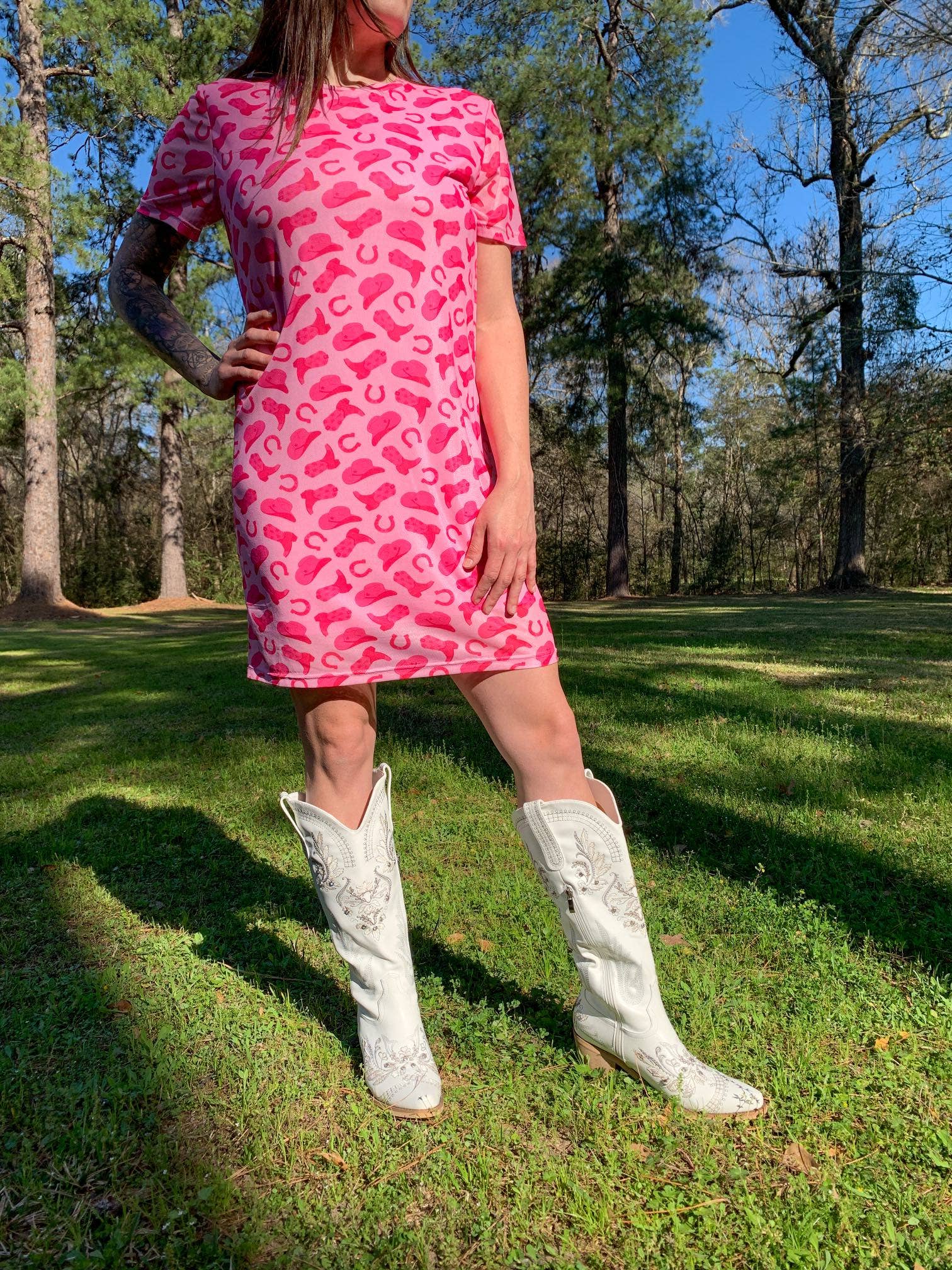 Blush & Bashful Mesh Dress