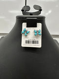 Turquoise Butterfly Post Earrings