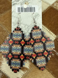 Wildfire Leather Fishhook Earrings