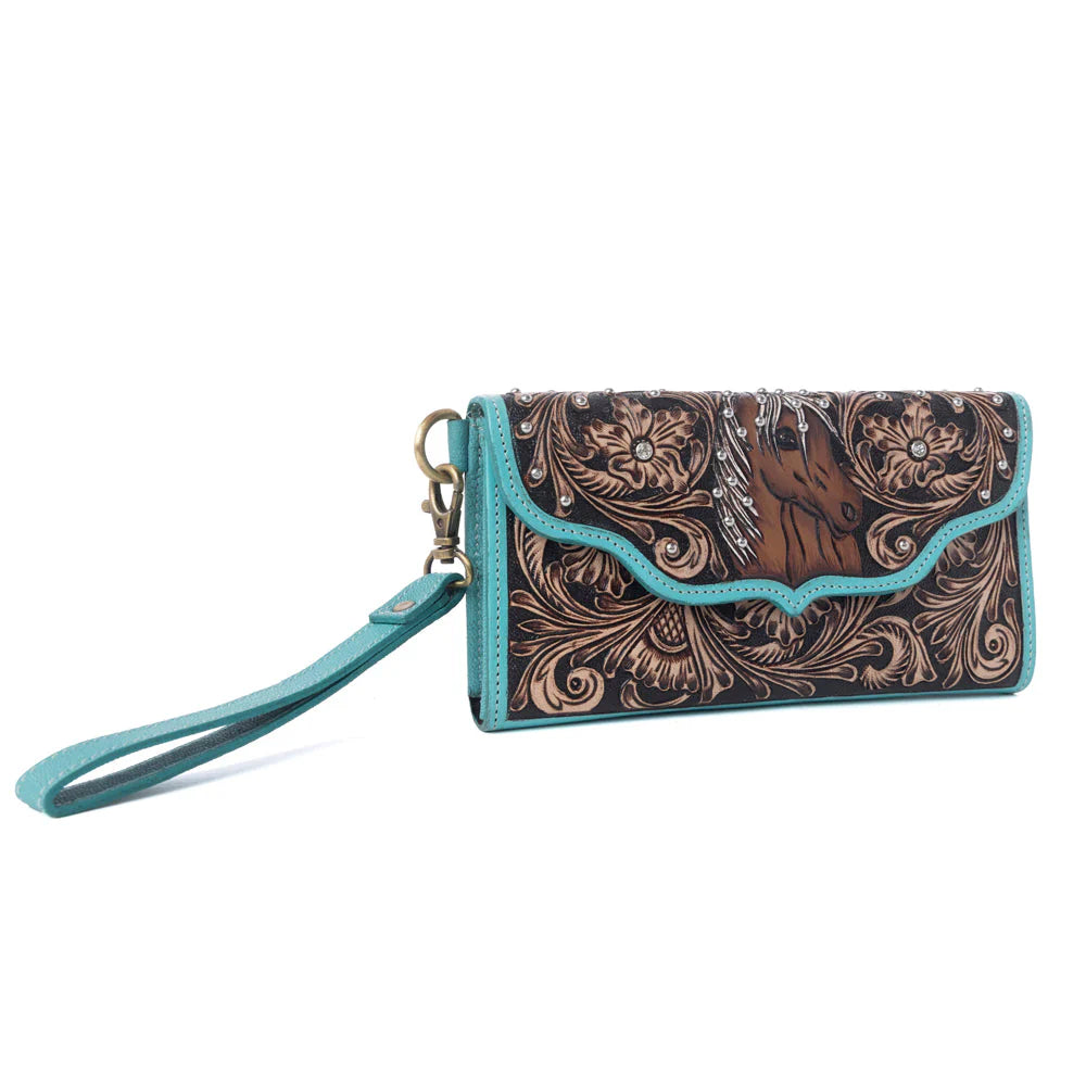 Sunfire Valley Tooled Wallet