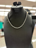 Single Layer Pearl Necklace and Earrings Set