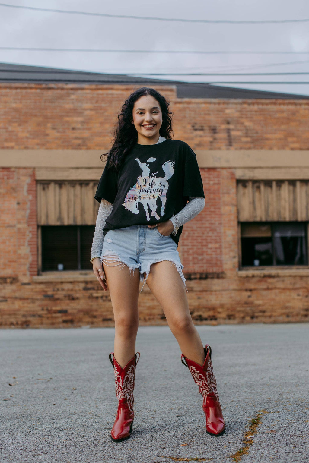 Enjoy the ride Gold Tee