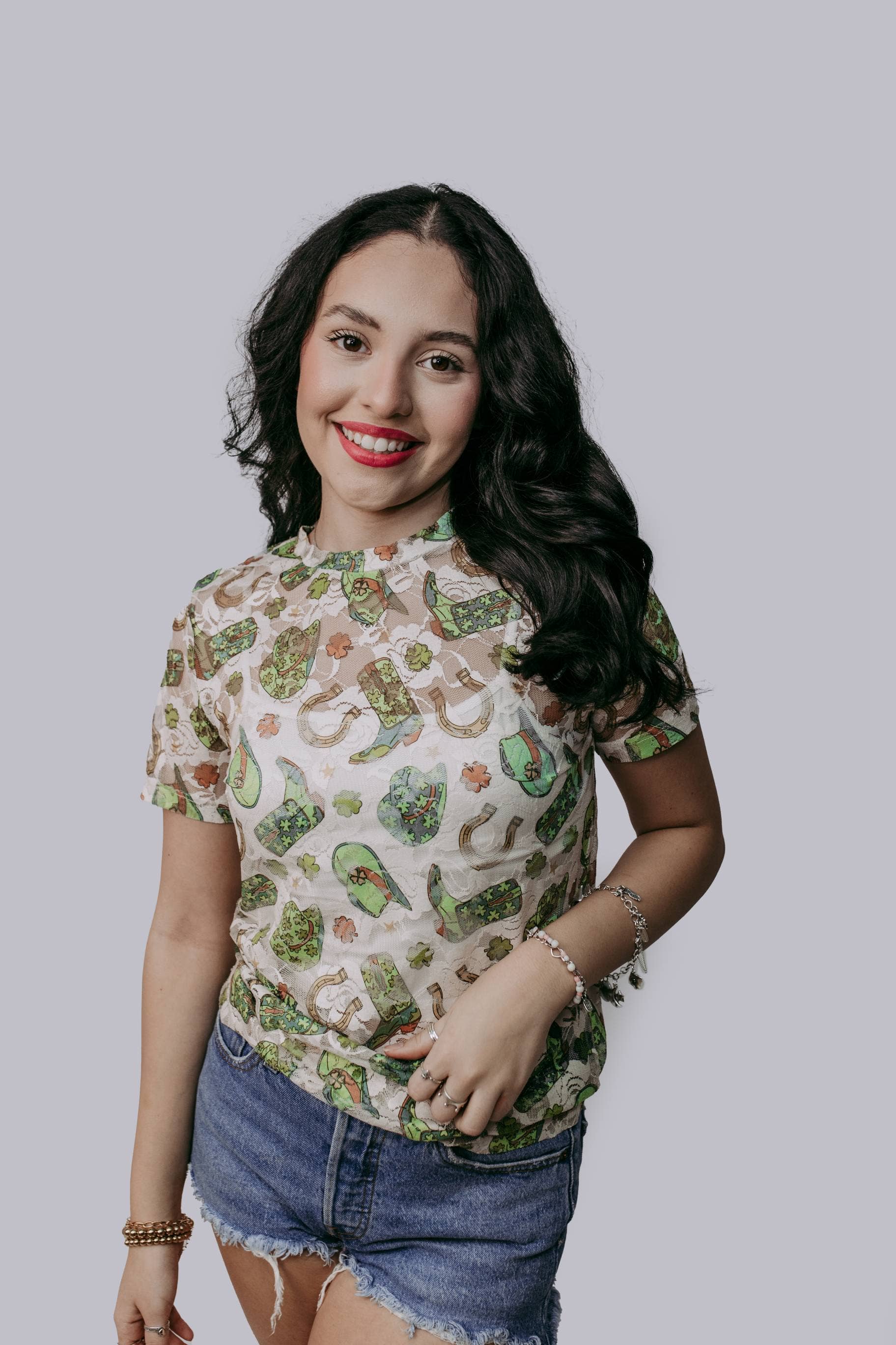 Lucky Western Lace Top