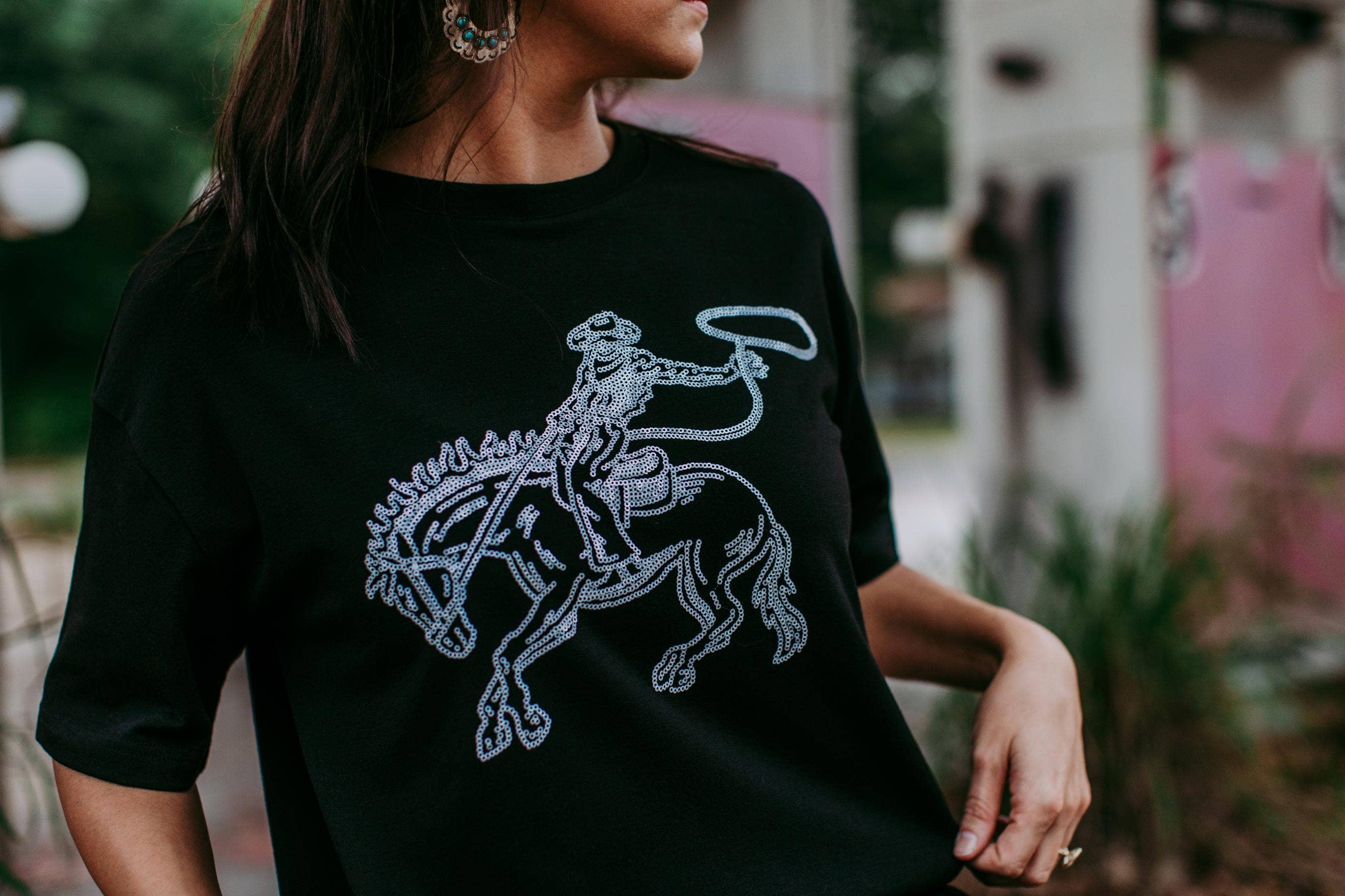 Deadwood Sequin Tee Dress