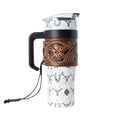 Wild West Tooled Tumbler
