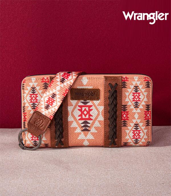 Wrangler Peach Southwestern Wallet