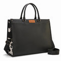 Wrangler Black Cow Print Work Tote Bag