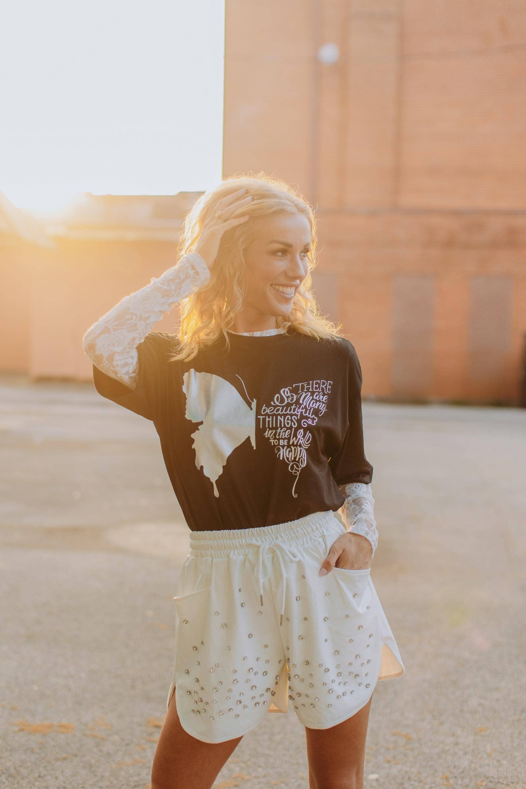 Butterfly Gold Tee