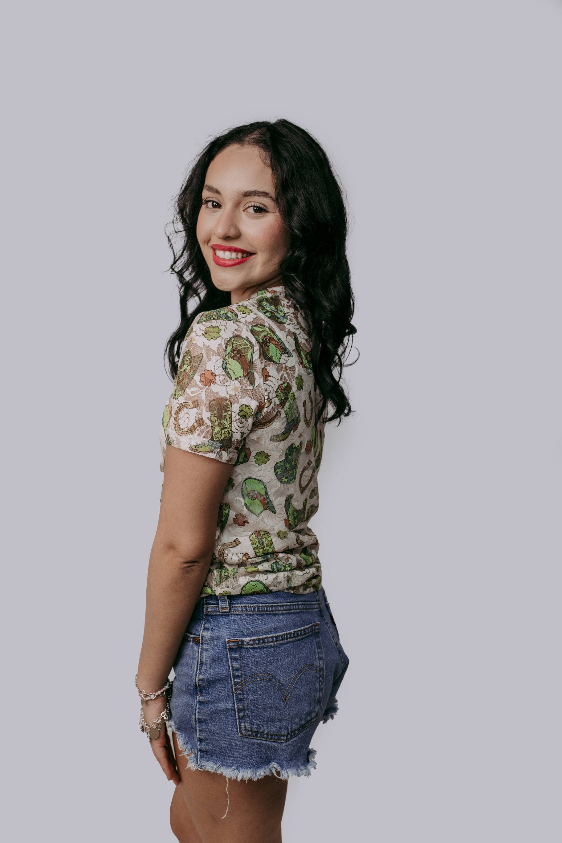 Lucky Western Lace Top