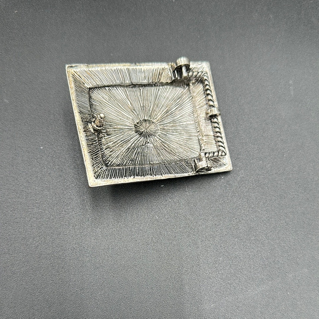 Turquoise Concho Inspired Belt Buckle