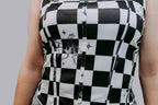 Checked Broncs Corset Top
