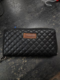 Wrangler Black Quilt Wallet