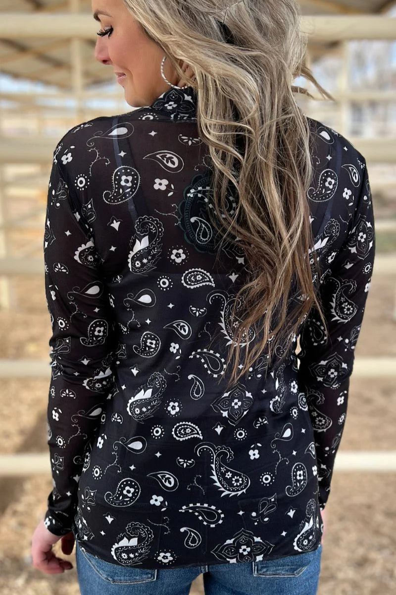 Bandana Babe Black Top