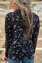 Bandana Babe Black Top