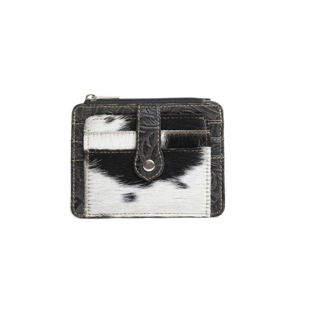 Cowhide Embossed Card Holder