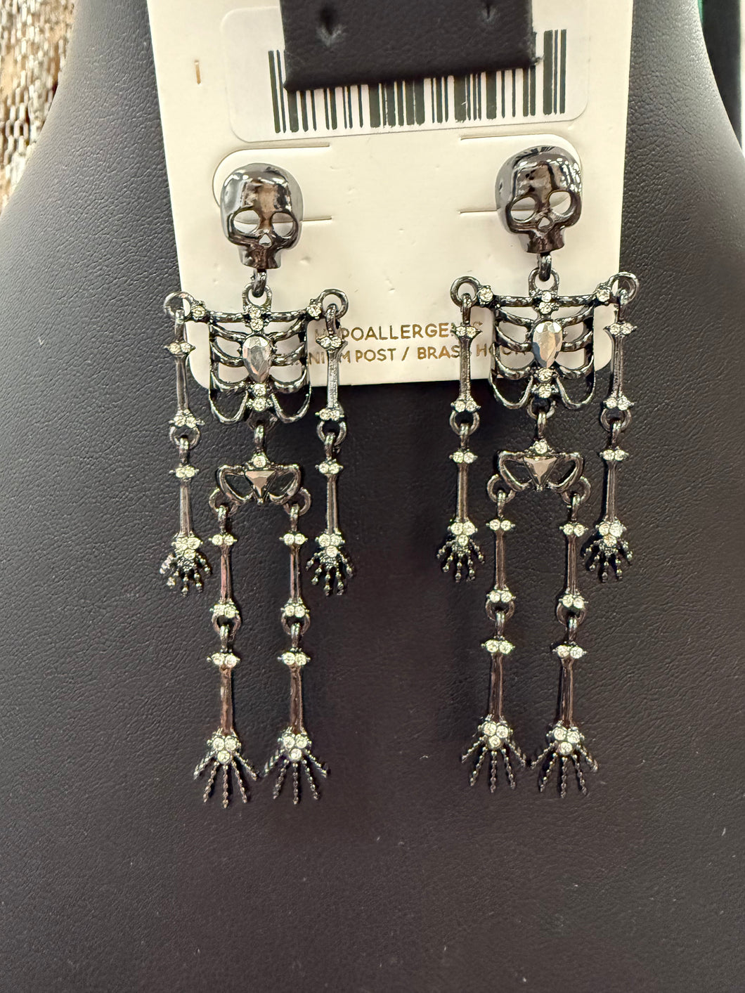 Halloween Skeleton Post Earrings