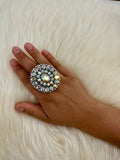 Crystal Cluster Stretch Ring