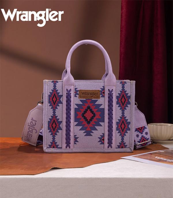 Wrangler Purple Southwestern Mini Tote Crossbody
