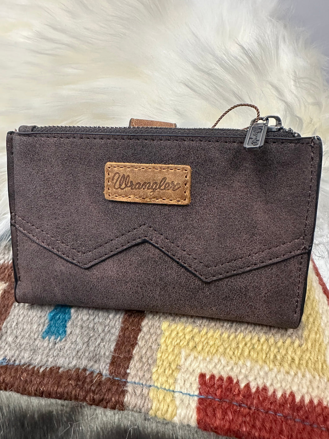 Wrangler Chocolate Bi-Fold Wallet