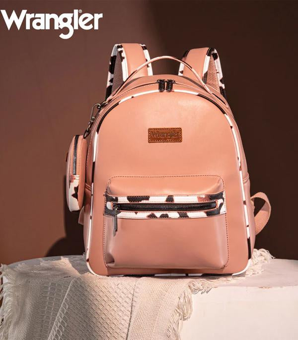 Wrangler Pink Cowprint Backpack