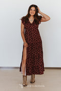 Burgundy Horseshoe Dress