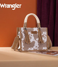Wrangler Khaki Cow Print Rope Mini Crossbody