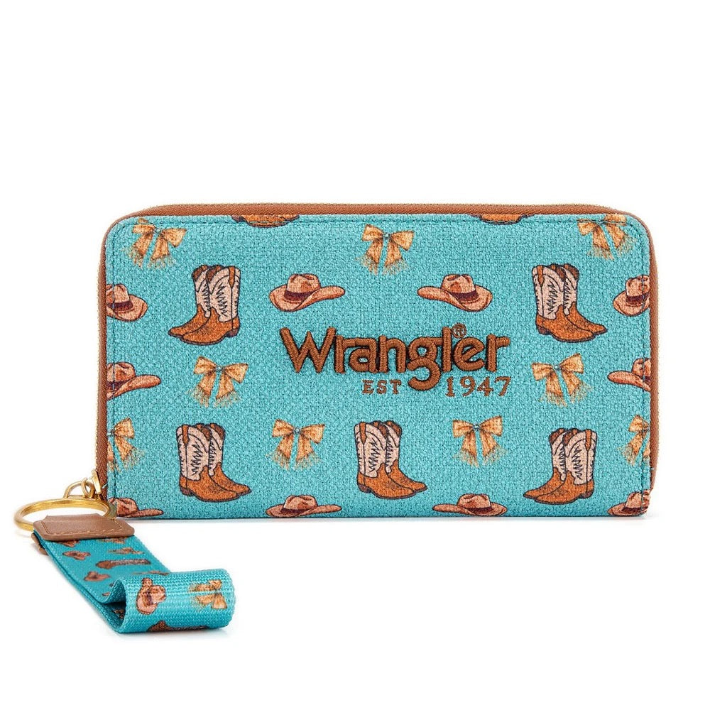 Wrangler Turquoise Boots Wallet
