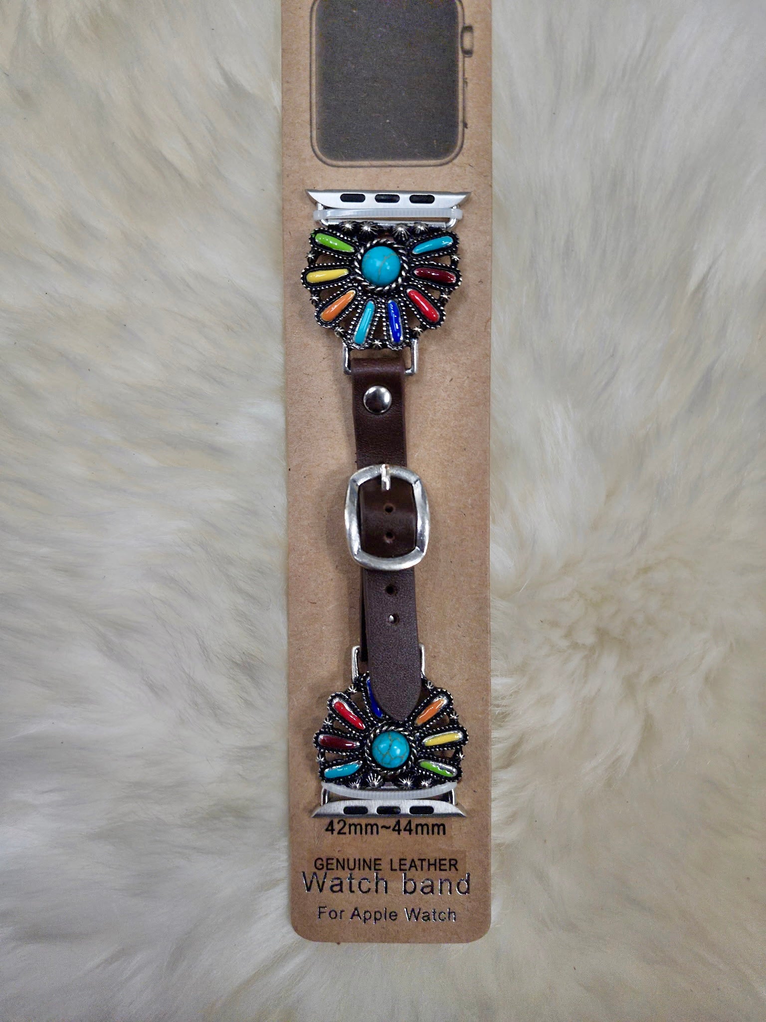 Multi-Colored Half Cluster Watch Band