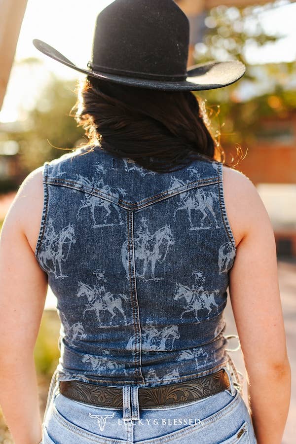 Wild West Denim Vest