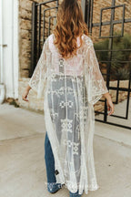 Ivory Western Mesh Duster