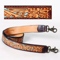 Turquoise Filigree Tooled Leather Purse Strap