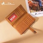Montana West Brown Embossed Wallet