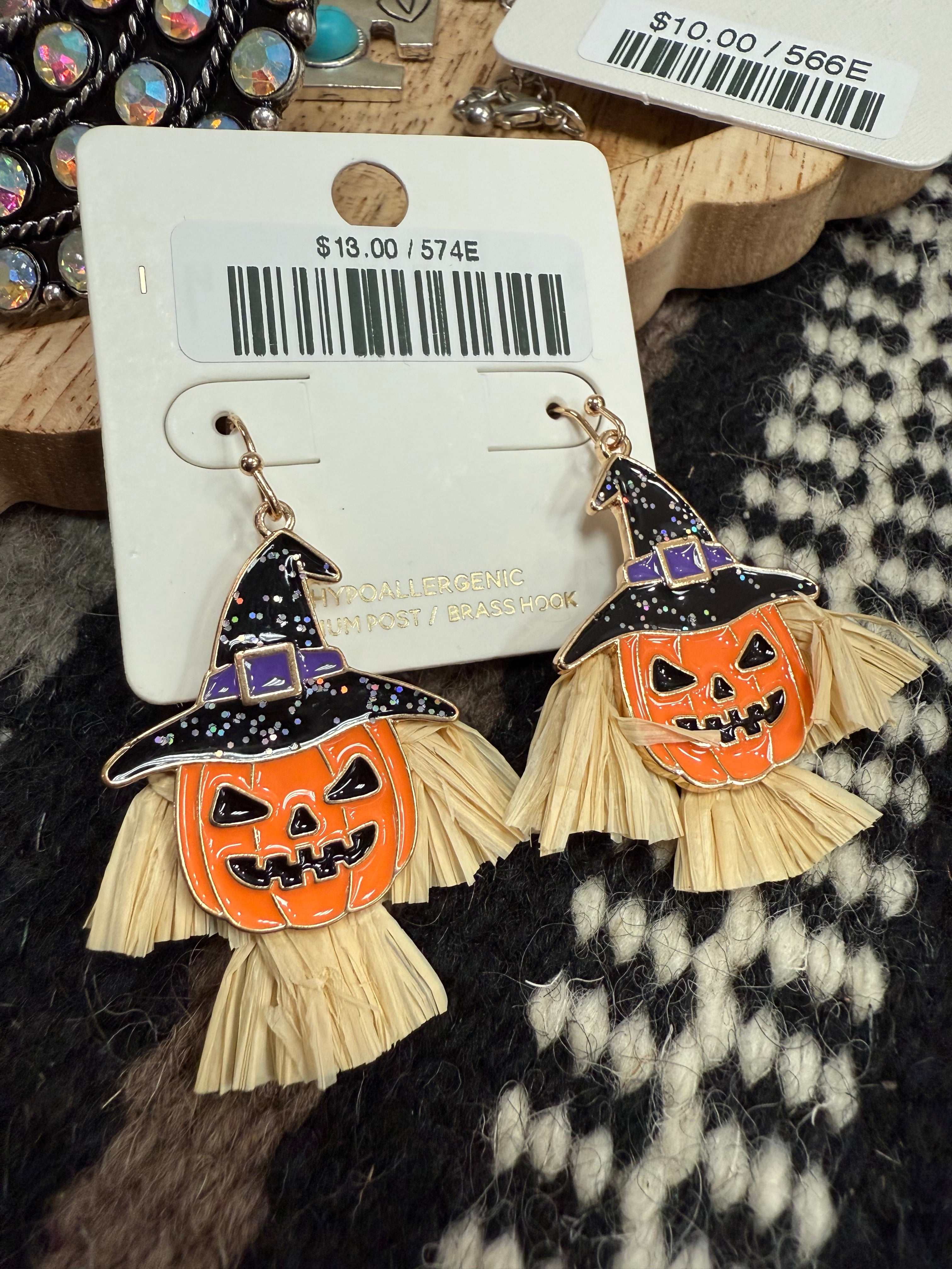 Halloween Scarecrow Fishhook Earrings