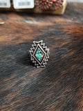 Turquoise Aztec Stretch Ring