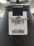 Crystal Horse Post Earrings