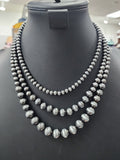 3-Layer Pearl Bead Necklace
