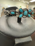 Turquoise Floral Stretch Bracelet