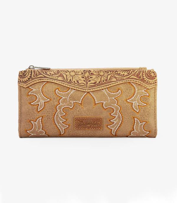 Wrangler Khaki Boot Stitched Wallet