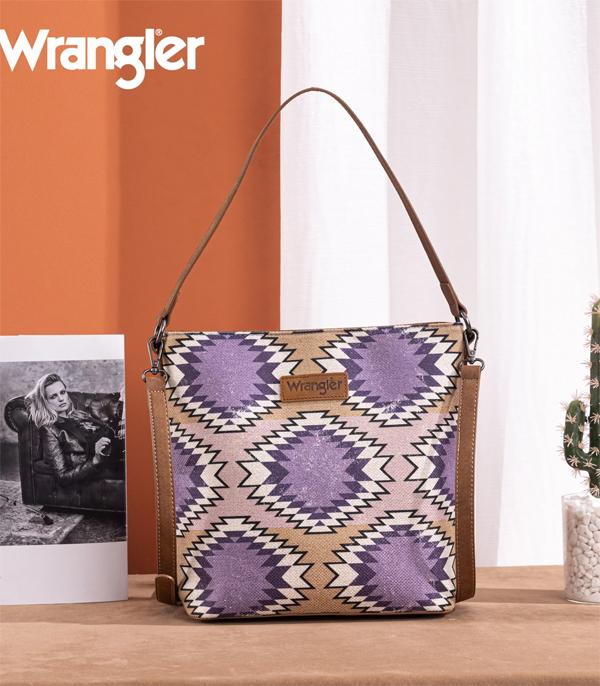 Wrangler Purple Aztec Crossbody Purse