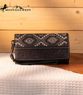 Montana West Black Aztec Embossed Wallet