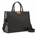 Wrangler Black Leopard Work Tote Bag