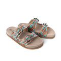 Meadow Sky Tooled Sandals
