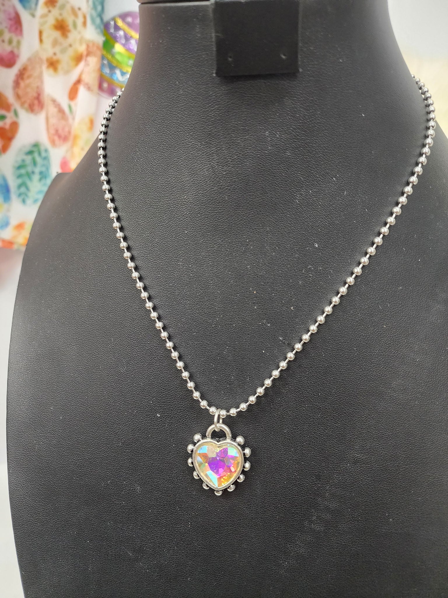 Crystal Heart Pendant Necklace