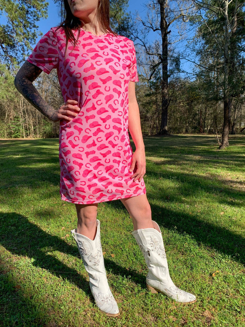 Blush & Bashful Mesh Dress