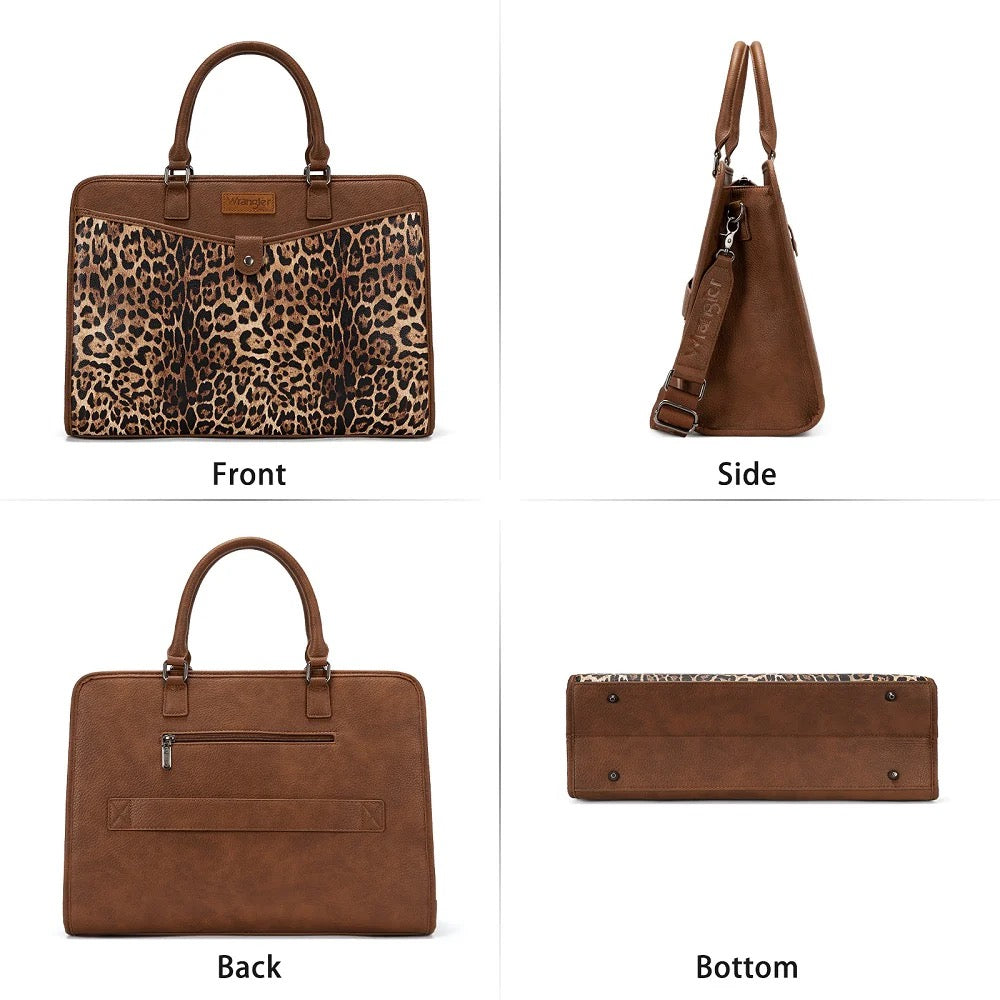 Leopard Print Tote Work Bag