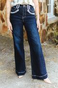 Dark Wash Arrow Denim Jeans
